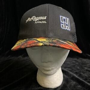 Red Palm Tree ArtRageous Men’s Hat.